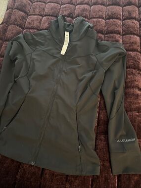 lululemon athletica Black Lightweight Hooded Shirt Jacket